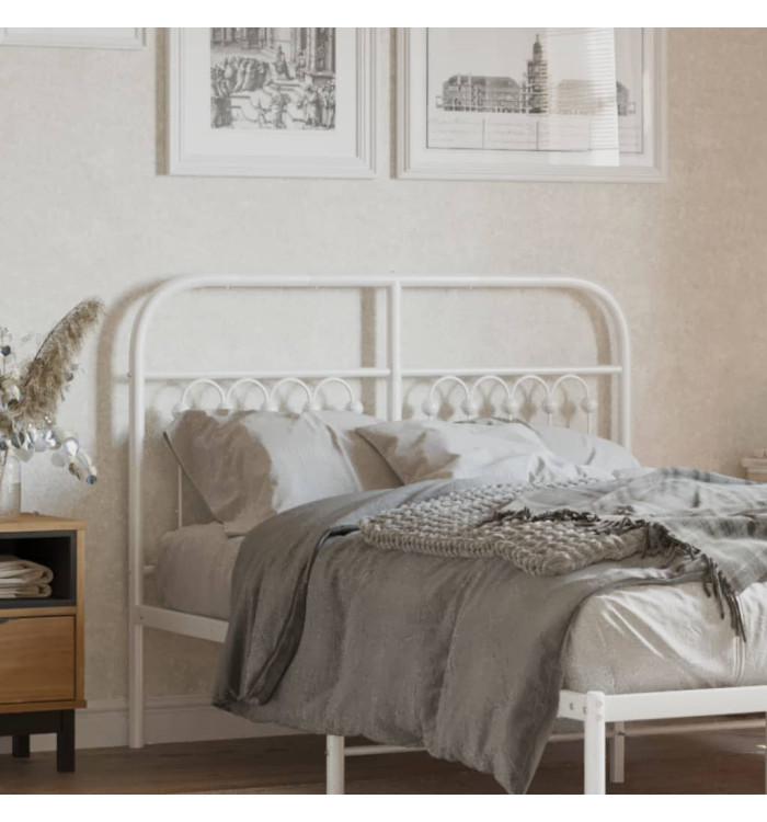 Tête de lit métal blanc 120 cm | Mobilier & Déco