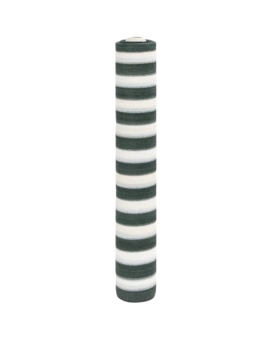 Filet brise-vue vert et blanc 1,8x50 m PEHD 75 g/m² | Mobilier & Déco