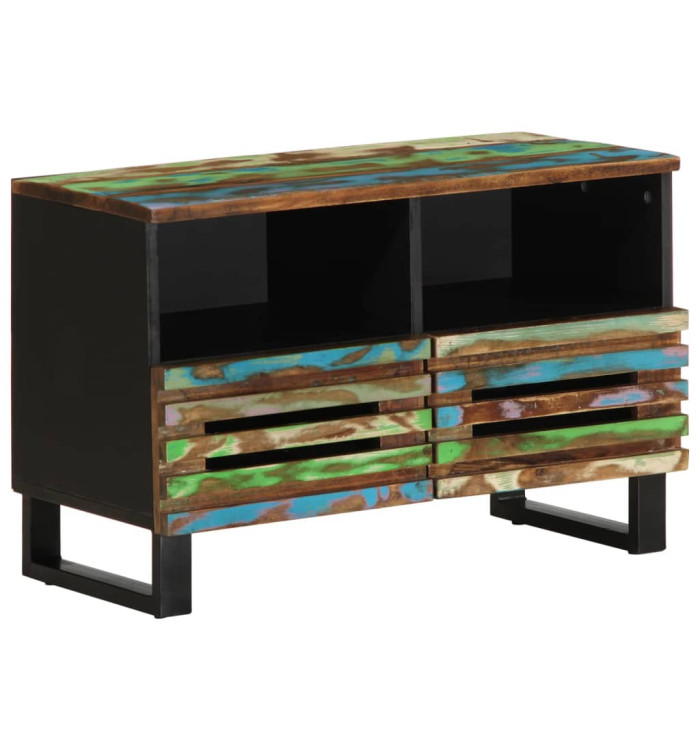 Meuble TV 70x34x46 cm bois d'acacia massif | Mobilier & Déco