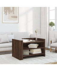 Table basse chêne marron 80x50x50 cm Bois d'ingénierie | Mobilier & Déco