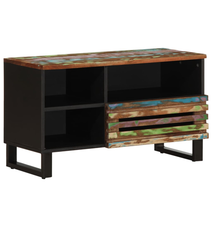 Meuble TV 80x34x46 cm bois d'acacia massif | Mobilier & Déco