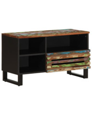 Meuble TV 80x34x46 cm bois d'acacia massif | Mobilier & Déco
