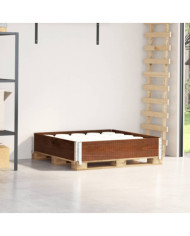 Collier de palette marron 100x100 cm bois de pin solide | Mobilier & Déco