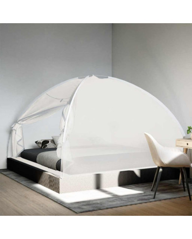 Moustiquaire mongole avec portes 220 maille blanc 200x200x135cm | Mobilier & Déco