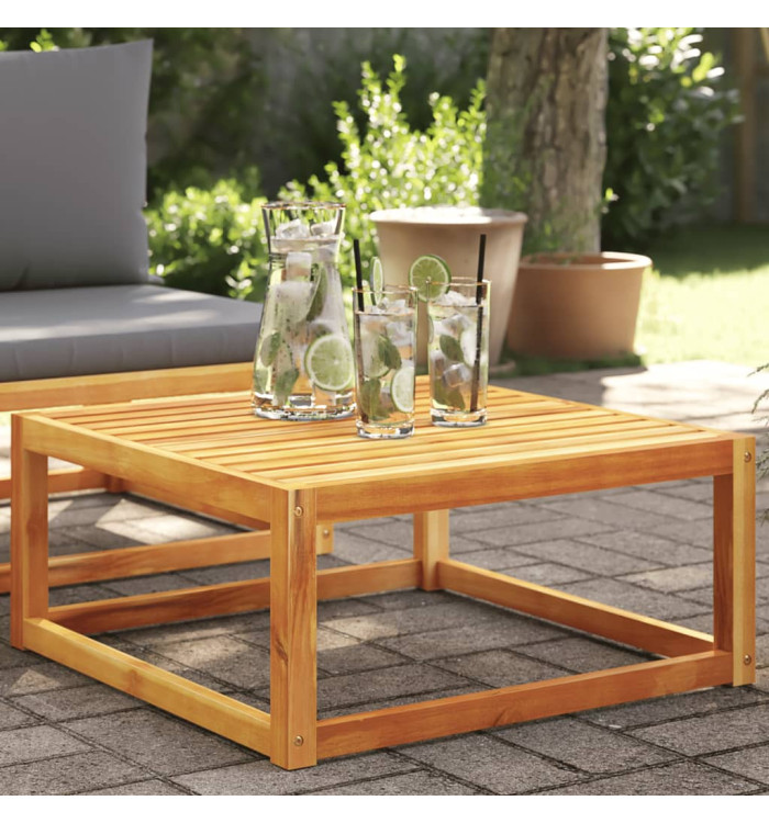 Table de jardin 65x65x29 cm bois massif d'acacia | Mobilier & Déco