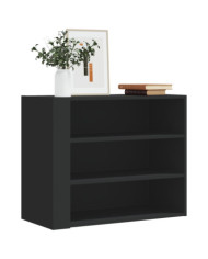 Armoire murale noir 75x35x60 cm bois d'ingénierie | Mobilier & Déco