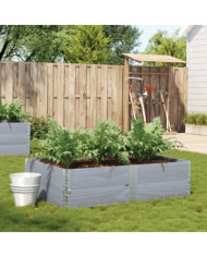 Jardinière gris 150x100 cm bois de pin massif | Mobilier & Déco
