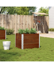 Jardinière marron 80x60 cm bois massif de pin | Mobilier & Déco
