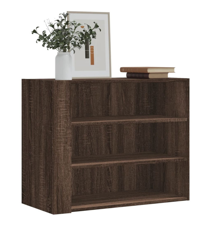 Armoire murale chêne marron 75x35x60 cm bois d'ingénierie | Mobilier & Déco