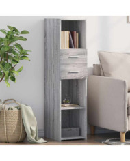 Buffet haut sonoma gris 30x42,5x124 cm bois d'ingénierie | Mobilier & Déco