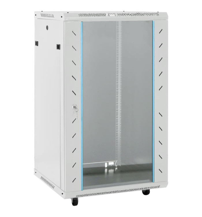 Coffret de réseau à pieds pivotants 18U 19" IP20 60x60x100 cm | Mobilier & Déco