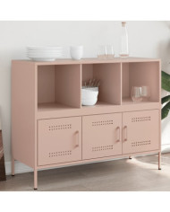 Buffet rose 100,5x39x79 cm acier | Mobilier & Déco