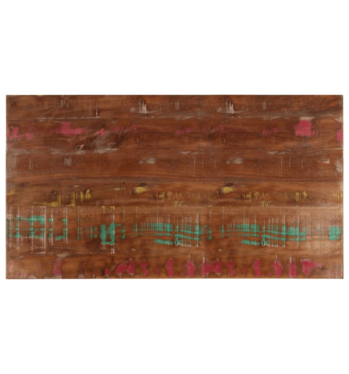 Dessus de table 120x60x2,5cm rectangulaire bois massif récupéré | Mobilier & Déco
