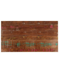 Dessus de table 120x60x2,5cm rectangulaire bois massif récupéré | Mobilier & Déco