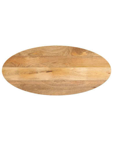 Dessus de table 110x40x2,5 cm ovale bois massif de manguier | Mobilier & Déco