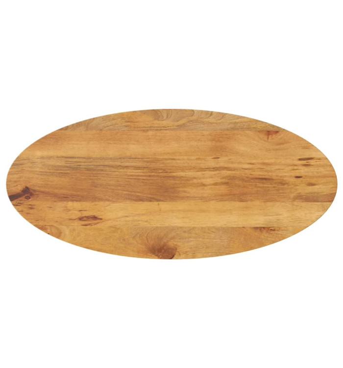 Dessus de table 100x40x2,5 cm ovale bois massif de manguier | Mobilier & Déco