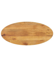 Dessus de table 100x40x2,5 cm ovale bois massif de manguier | Mobilier & Déco