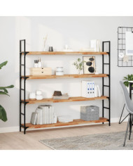 Étagères flottantes 2 pcs 140x20x4 cm acacia massif à l'huile | Mobilier & Déco