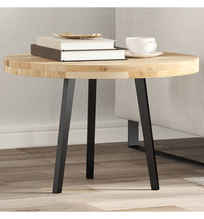 Dessus de table rond Ø60x4 cm bois massif d'acacia | Mobilier & Déco