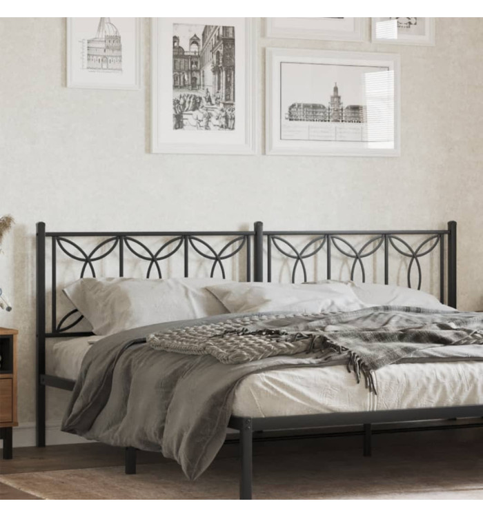 Tête de lit métal noir 193 cm | Mobilier & Déco