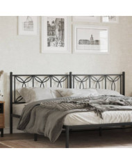 Tête de lit métal noir 193 cm | Mobilier & Déco