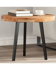 Dessus de table rond Ø50x4 cm bois massif d'acacia | Mobilier & Déco
