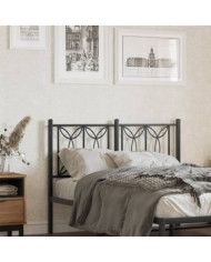 Tête de lit métal noir 120 cm | Mobilier & Déco