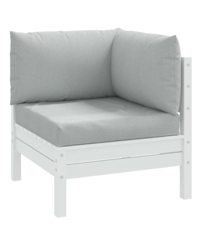 Coussins de palette lot de 3 gris clair mélangé tissu | Mobilier & Déco