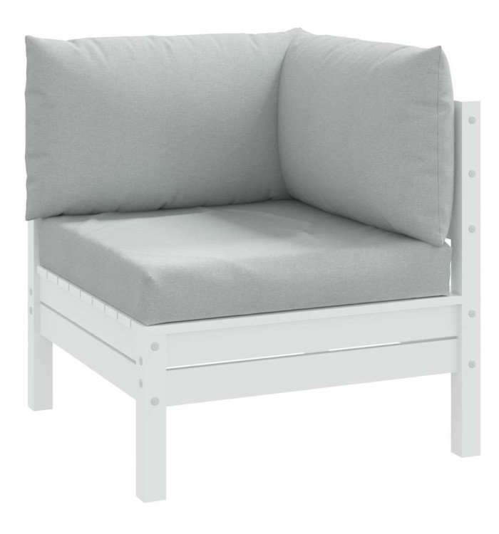 Coussins de palette lot de 3 gris clair mélangé tissu | Mobilier & Déco