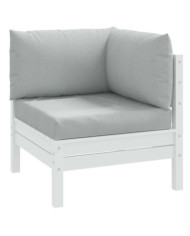 Coussins de palette lot de 3 gris clair mélangé tissu | Mobilier & Déco