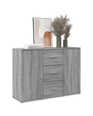 Buffet sonoma gris 90,5x29,5x65 cm bois d'ingénierie | Mobilier & Déco