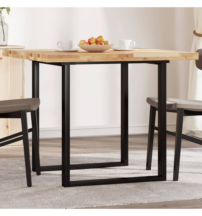 Dessus de table carré 90x90x4 cm bois massif d'acacia | Mobilier & Déco