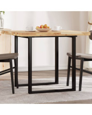 Dessus de table carré 90x90x4 cm bois massif d'acacia | Mobilier & Déco