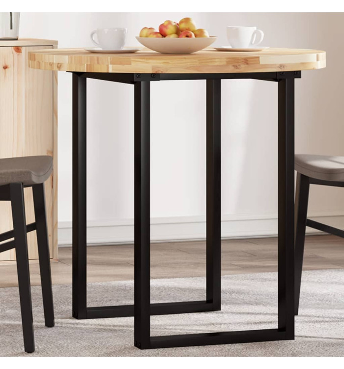 Dessus de table rond Ø80x4 cm bois massif d'acacia | Mobilier & Déco