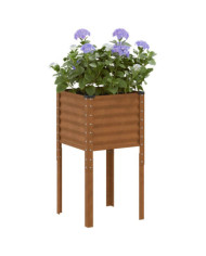 Jardinière 45x45x88 cm acier résistant aux intempéries | Mobilier & Déco