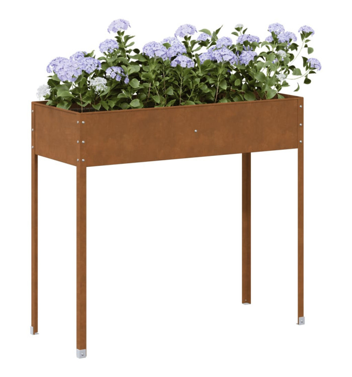Jardinière 100,5x40,5x90 cm acier résistant aux intempéries | Mobilier & Déco