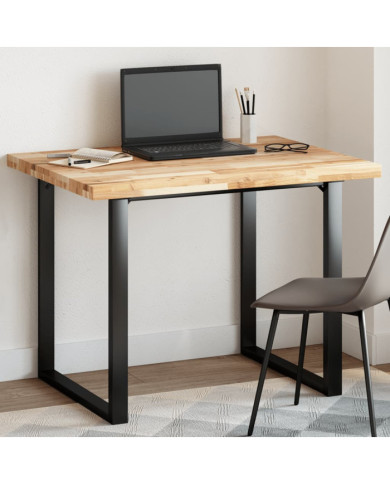 Dessus de table rectangulaire 100x80x4 cm bois massif d'acacia | Mobilier & Déco