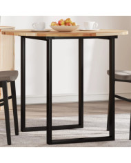 Dessus de table rond Ø90x2 cm bois massif d'acacia | Mobilier & Déco