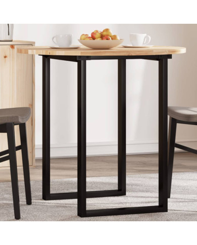 Dessus de table rond Ø80x2 cm bois massif d'acacia | Mobilier & Déco
