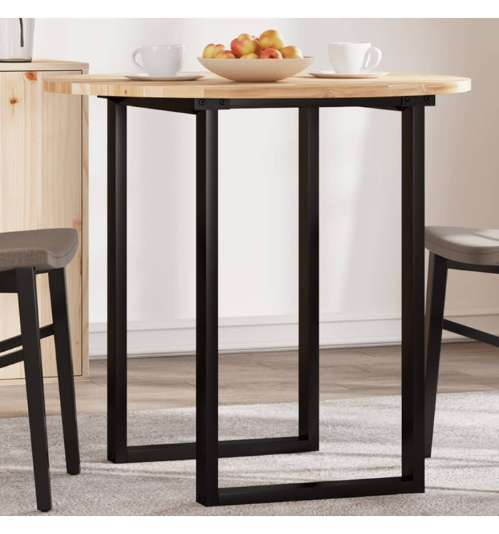 Dessus de table rond Ø80x2 cm bois massif d'acacia | Mobilier & Déco