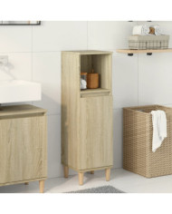 Armoire salle de bain chêne sonoma 30x30x100 cm | Mobilier & Déco