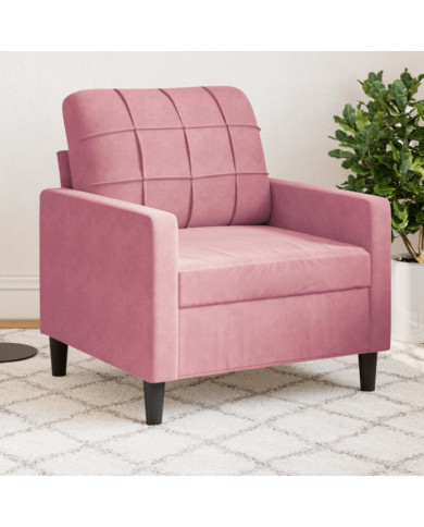 Fauteuil Rose 60 cm Velours | Mobilier & Déco
