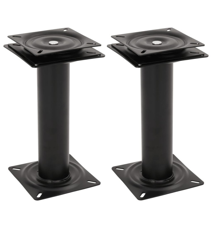 Piédestaux de siège de bateau 2 pcs siège pivotant à 360° acier | Mobilier & Déco