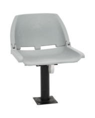 Ensemble de sièges de bateau pliables 2 pcs sans coussin gris | Mobilier & Déco