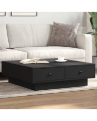 Table basse Noir 90x90x28 cm Aggloméré | Mobilier & Déco