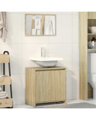 Ensemble de meubles de salle de bain 2 pcs chêne sonoma | Mobilier & Déco