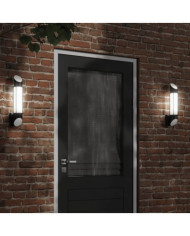 Appliques murales d'extérieur 2 pcs noir acier inoxydable | Mobilier & Déco