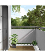 Écran d'intimité de balcon gris 800x90 cm PVC | Mobilier & Déco