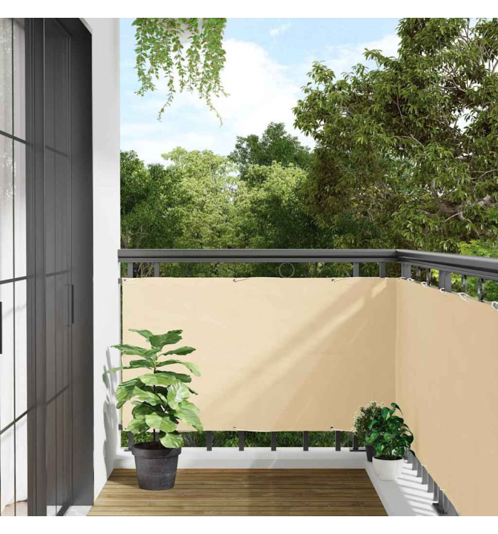 Écran d'intimité de balcon crème 600x75 cm PVC | Mobilier & Déco