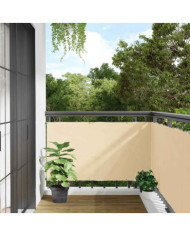 Écran d'intimité de balcon crème 600x75 cm PVC | Mobilier & Déco